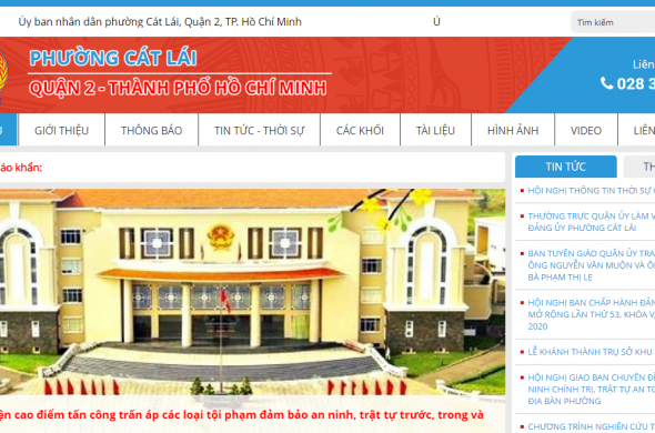 ỦY BAN NHÂN DÂN PHƯỜNG CÁT LÁI - QUẬN 2 - TP. HỒ CHÍ MINH